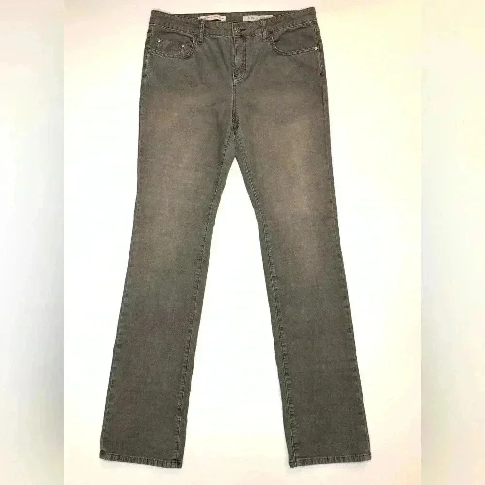 Pilcro & The Letterpress Parallel Straight Leg Corduroy Pants Anthropologie 31